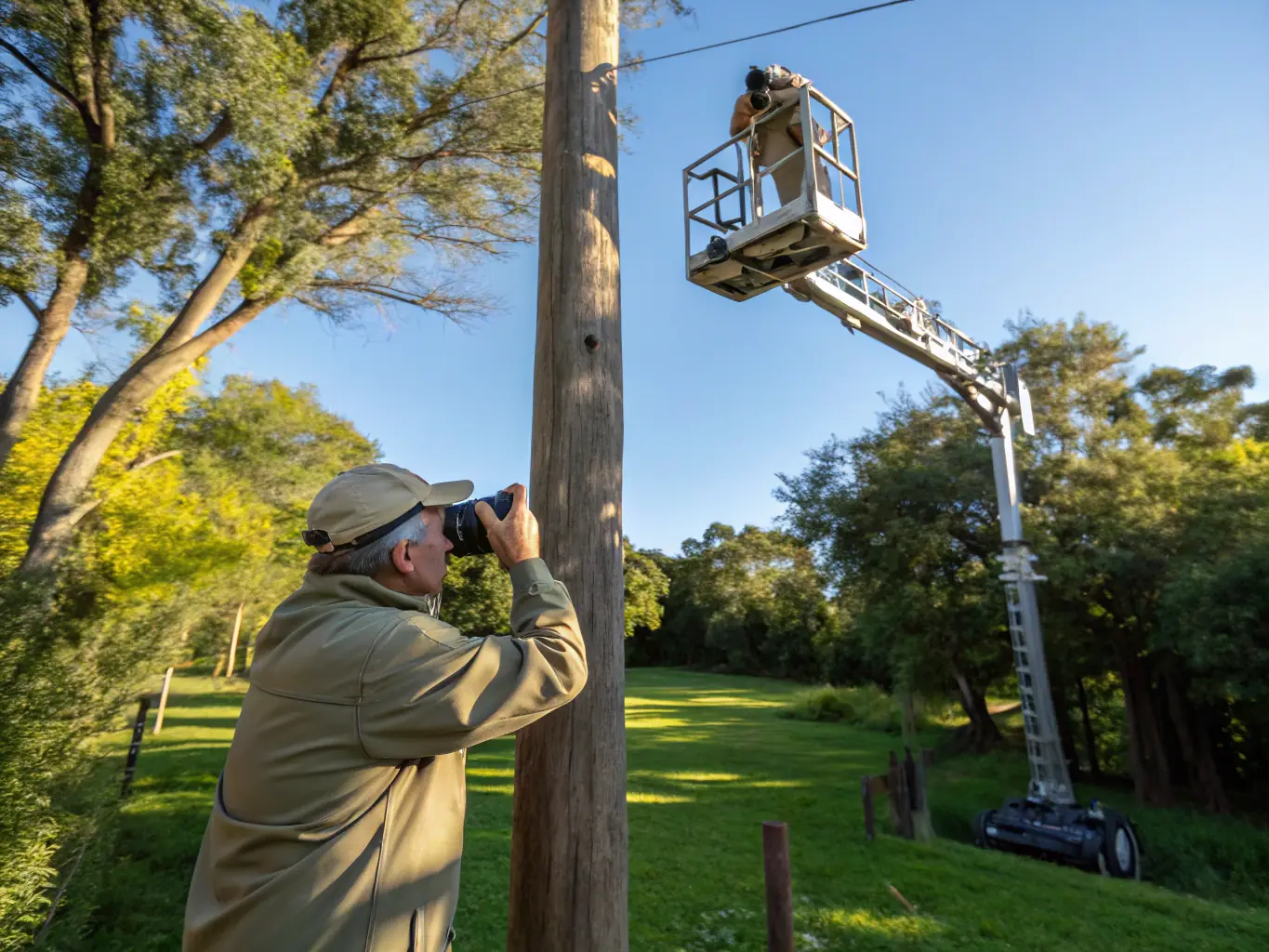 A researcher collecting data on woodcock populations in the field, highlighting the club's dedication to scientific research and informed conservation strategies.